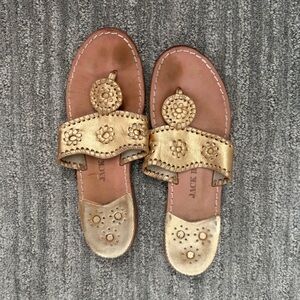 Jack Rogers Women's Flat Sandals, Gold, Size 7